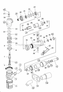 Part Location Diagram of 31907 Dynabrade Vacuum Swivel Cuff