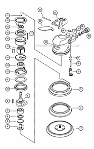 Page A Diagram and Parts List for 56815  Dynabrade Sander Polisher