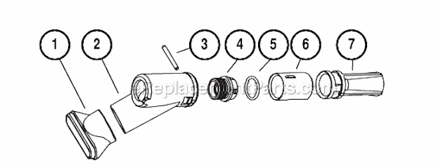 Page B Diagram and Parts List for 56853  Dynabrade Sander Polisher
