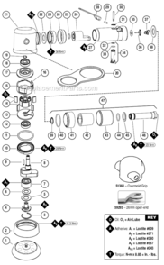 Part Location Diagram of 96368 Dynabrade Tachometer
