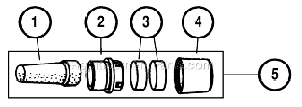 Page B Diagram and Parts List for 57400  Dynabrade Sander Polisher