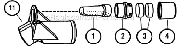 Page B Diagram and Parts List for 57404  Dynabrade Sander Polisher