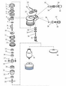 Part Location Diagram of 47058 Ridgid DRIVE, RING 690I