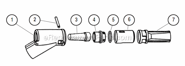 Page B Diagram and Parts List for 57811  Dynabrade Sander Polisher