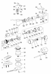 Page A Diagram and Parts List for 57900  Dynabrade Sander Polisher