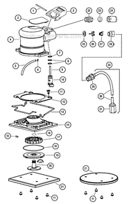 Part Location Diagram of 57921 Dynabrade Housing