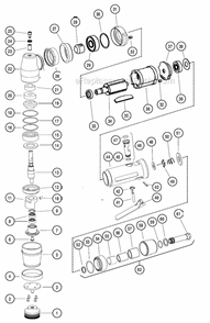 Page A Diagram and Parts List for 58039  Dynabrade Sander Polisher
