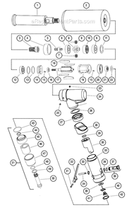 Page A Diagram and Parts List for 58050  Dynabrade Sander Polisher