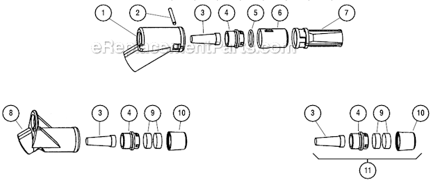 Page C Diagram and Parts List for 58215  Dynabrade Sander Polisher