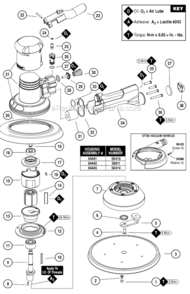 Part Location Diagram of 95911 Dynabrade O-Ring