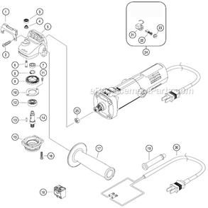 Page A Diagram and Parts List for 59303  Dynabrade Sander Polisher