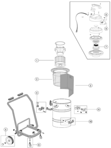 Part Location Diagram of 64687 Dynabrade Felt Insert
