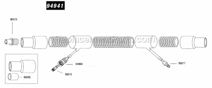 Page A Diagram and Parts List for 61304  Dynabrade Upright Vacuum