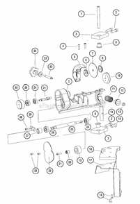 Page D Diagram and Parts List for 64500  Dynabrade Band Saw