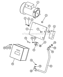 Page B Diagram and Parts List for 64861  Dynabrade Grinder