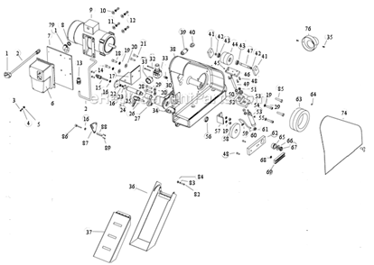 Page A Diagram and Parts List for 64863  Dynabrade Grinder