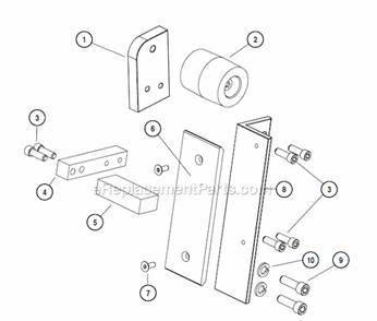 Part Location Diagram of 95353 Dynabrade Platen Screw (2)