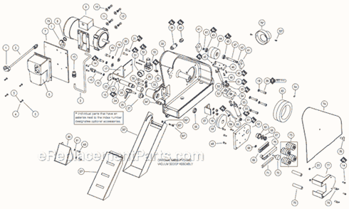 Page A Diagram and Parts List for 64900  Dynabrade Grinder