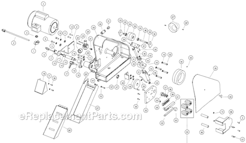 Page A Diagram and Parts List for 64904  Dynabrade Grinder