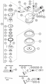Page A Diagram and Parts List for 69103  Dynabrade Sander Polisher