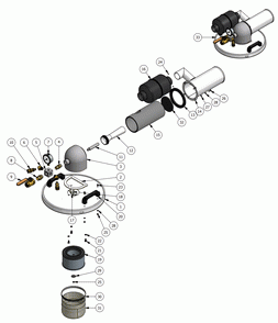 Part Location Diagram of 62590 Dynabrade BOLT