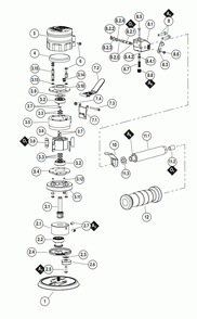 Part Location Diagram of 21453 Dynabrade 1093, Screw For Lock Ring