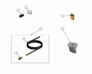 ACCESSORIES Diagram and Parts List for SSAT-6LBPSK  Dynabrade Dust Collector