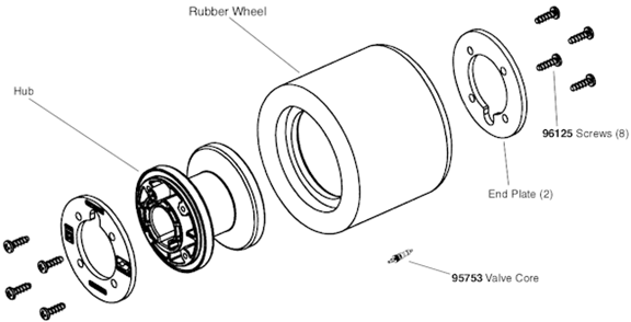 Part Location Diagram of 94459 Dynabrade Blow Gun Assembly