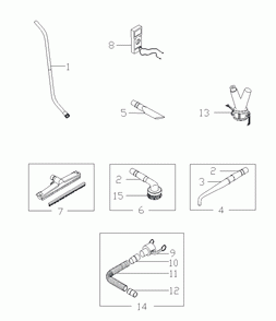 ACCESSORIES Diagram and Parts List for EXP1-20DTMFSCSA  Dynabrade Dust Collector