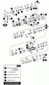 Section 1 Diagram and Parts List for 55587  Dynabrade Drill