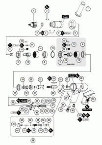 Section 1 Diagram and Parts List for 53093  Dynabrade Drill