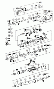 Section 1 Diagram and Parts List for 49135  Dynabrade Drill