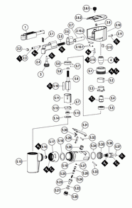 Section 1 Diagram and Parts List for NF1  Dynabrade Belt or Drum Sander