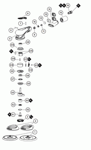 Section_1 Diagram and Parts List for X52  Dynabrade Sander