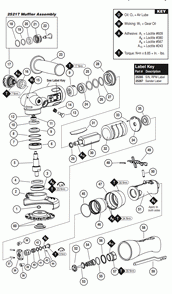 Section 1 Diagram and Parts List for 52624  Dynabrade Sander