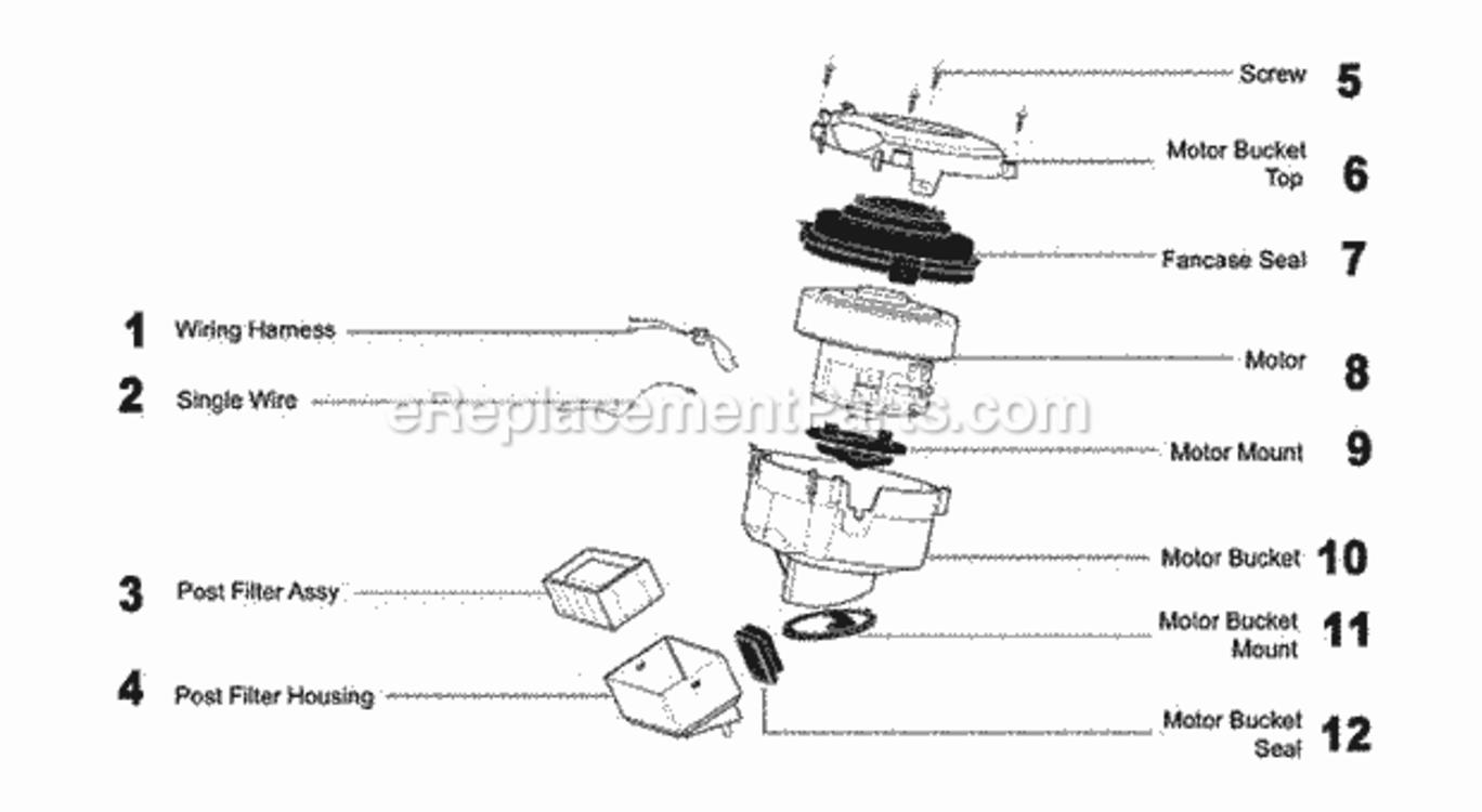 Page C Diagram and Parts List for DC11  Dyson Canister Vacuum
