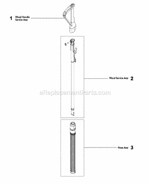 Page E Diagram and Parts List for DC40  Dyson Upright Vacuum