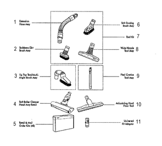Part Location Diagram of DY-91269701 Dyson Soft Dusting Brush Assy (mail
