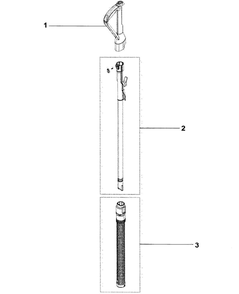 Part Location Diagram of 923522-01 Dyson Wand handle