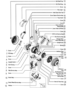 Part Location Diagram of 920769-01 Dyson Post-filter