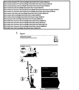Part Location Diagram of 922743-01 Dyson User Guide