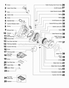 Part Location Diagram of DY-90019955 Dyson Spring