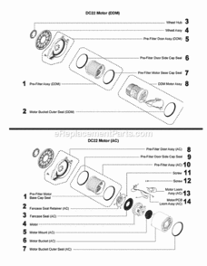 Part Location Diagram of 913286-01 Dyson Silver Bin Catch