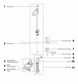 Part Location Diagram of DY-91990039 Dyson Spring