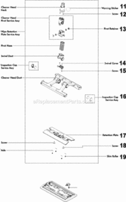 Part Location Diagram of DY-92181601 Dyson Slim Roller