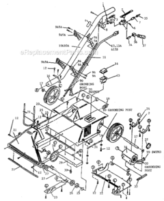 Page A Diagram and Parts List for 1800AC-200  EDIC Carpet Cleaner