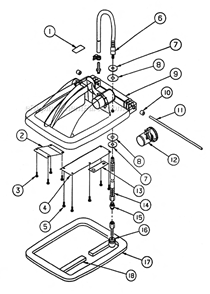 Page D Diagram and Parts List for FIVESTAR 401TR EDIC Carpet Cleaner