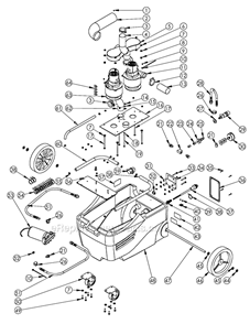 Page B Diagram and Parts List for GALAXY 2000WX-HR EDIC Carpet Cleaner