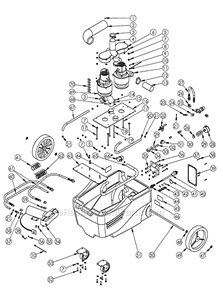 Page B Diagram and Parts List for GALAXYPRO 2700CX-HR EDIC Carpet Cleaner