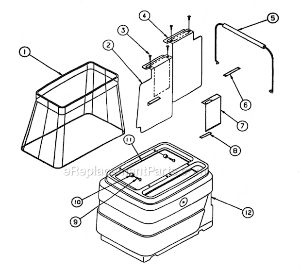Page C Diagram and Parts List for FIVESTAR 411TR EDIC Carpet Cleaner